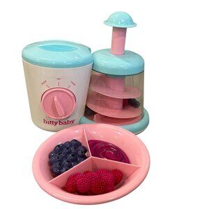 Bitty Baby American Girl Blender Food Play Set Divided Bowl & Play Food Accessor